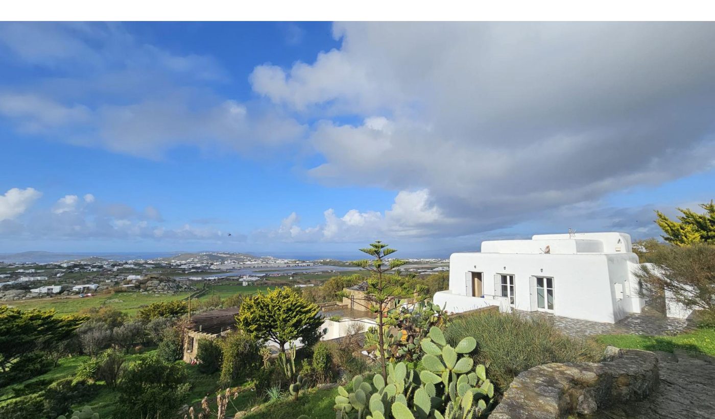 Panoramic sea view from Prima Donna Mykonos